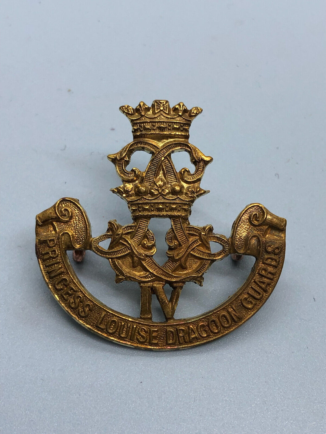 Genuine WW2 Canadian 4th Princess Louise Dragoon Guards Cap Badge