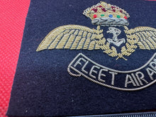 Load image into Gallery viewer, British Royal Navy Bullion Embroidered Blazer Badge - Fleet Air Arm- Kings Crown
