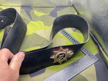 Load image into Gallery viewer, Original British Corps of Commissionaires Cross Belt with Badge - 44&quot; Long - The Militaria Shop
