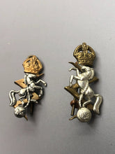 Load image into Gallery viewer, Original British Army WW2 REME Electrical Mechanical Engineers Collar Badges
