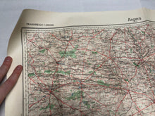 Load image into Gallery viewer, Original WW2 German Army Map of France - Angers
