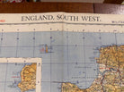 Original WW2 British Army RAF Navy Base Map of England - South West - Cornwall - The Militaria Shop