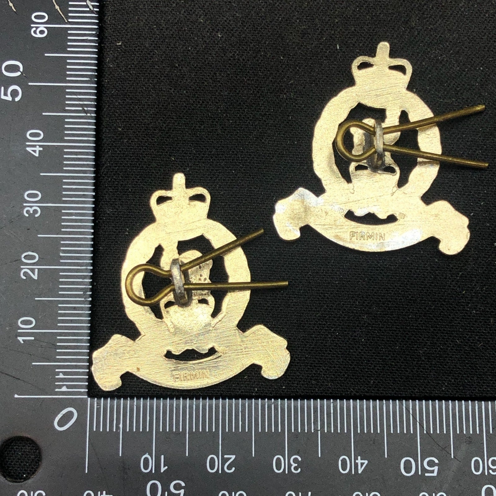 Original British Collar Badge Pair - Adjutants General Corps - The Militaria Shop