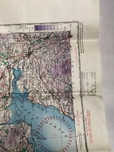 Charger l&#39;image dans la galerie, Original WW2 British Army / RAF Map Showing RAF Bases - South West Scotland
