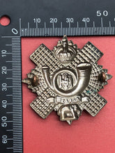 Load image into Gallery viewer, Original WW2 British Army Highland Light Infantry Scottish Regiment Cap Badge
