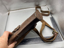 Load image into Gallery viewer, Original WW2 British Army Flare Pistol Leather Holster with Shoulder Strap -1943
