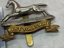 Load image into Gallery viewer, Original British Army WW1 / WW2 West Yorkshire Regiment Cap Badge
