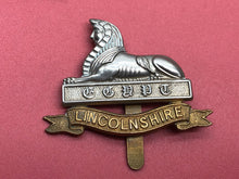 Load image into Gallery viewer, Original WW2 British Army Lincolnshire Regiment Cap Badge
