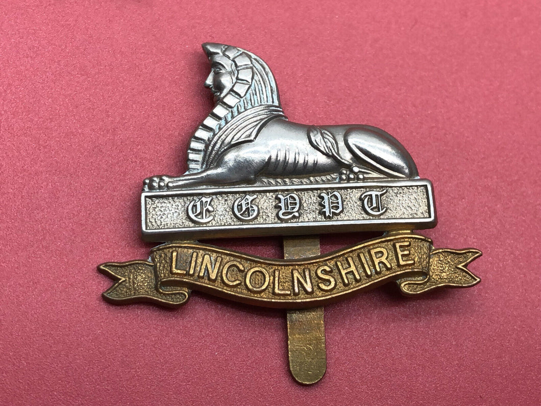 Original WW2 British Army Lincolnshire Regiment Cap Badge