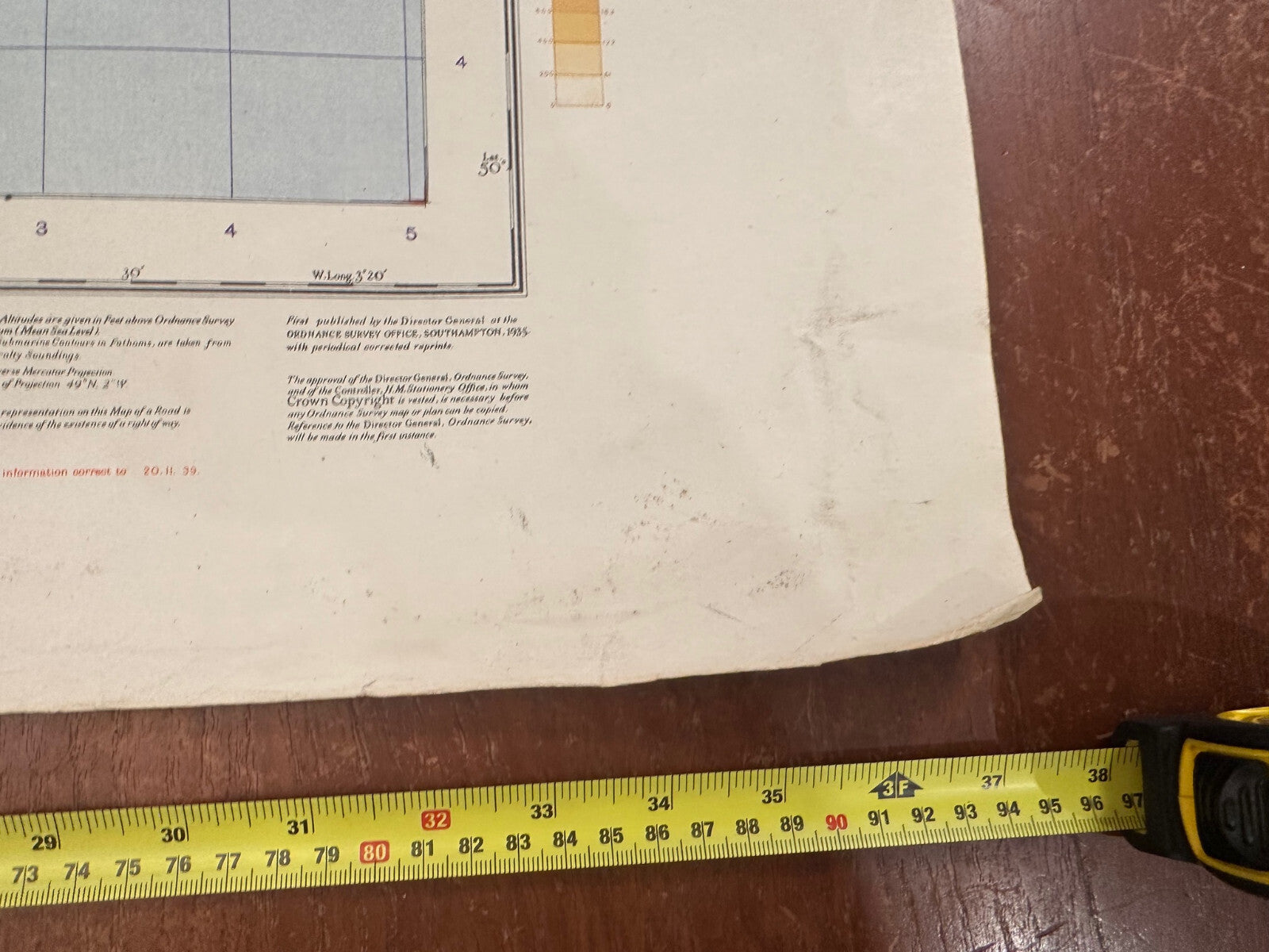 Original WW2 British Army RAF Navy Base Map of England - South West - Cornwall - The Militaria Shop
