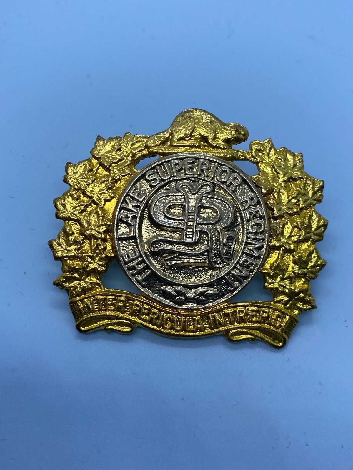 Original Canadian Army The Lake Superior Regiment Cap Badge - The Militaria Shop