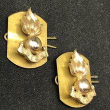 Load image into Gallery viewer, Original British Collar Badge Pair - Royal Engineers - The Militaria Shop
