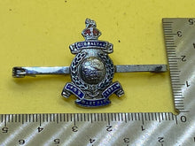 Load image into Gallery viewer, Original WW1 / WW2 Enamel &amp; White Metal Royal Marines Sweetheart Brooch
