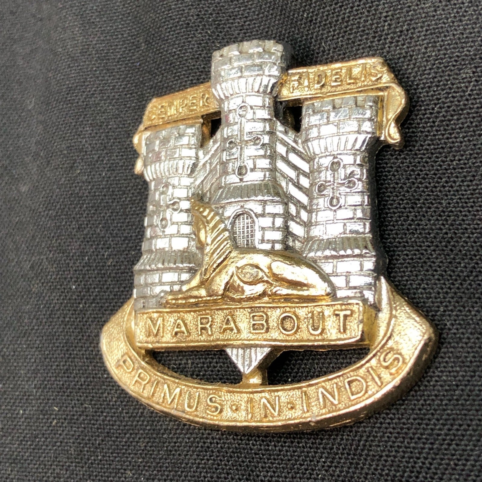 Original British Staybrite Army Cap - Dorset Regiment - The Militaria Shop