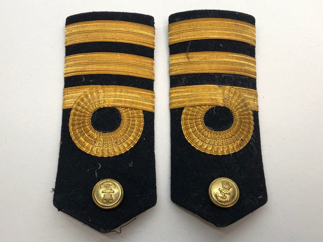 Original British Royal Navy Commanders Shoulder Boards