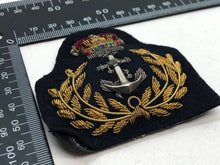 Load image into Gallery viewer, Original British Royal Navy Warrant Officers Cap Badge
