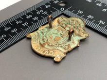 Load image into Gallery viewer, Original WW1 British Army 16th Battalion Welsh Regiment Cardiff Pals Cap Badge
