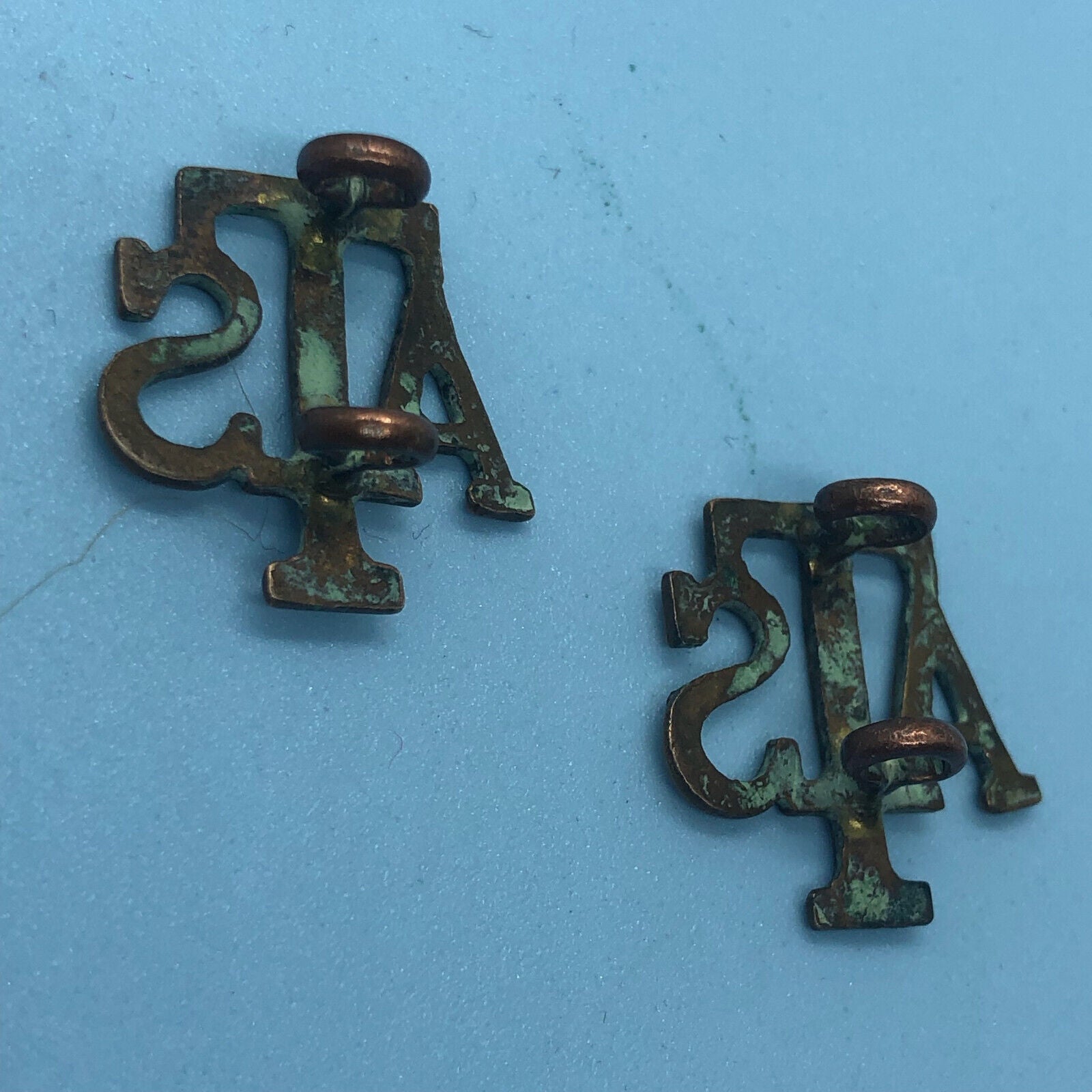 Genuine British Army Auxiliary Territorial Service ATS Collar Badges Pair - The Militaria Shop