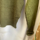 Vintage British Army OD Olive Green Pull Over Commando Jumper Wool - Size 100cm - The Militaria Shop