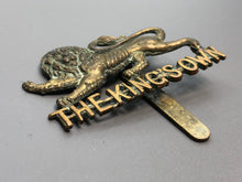 Load image into Gallery viewer, Original British Army WW2 The King&#39;s Own (Royal Lancaster) Regiment Cap Badge
