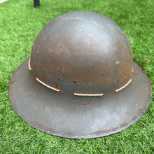 Charger l&#39;image dans la galerie, Original WW2 British Home Front Civillian Zuckerman Helmet &amp; Liner - 1941 Dated
