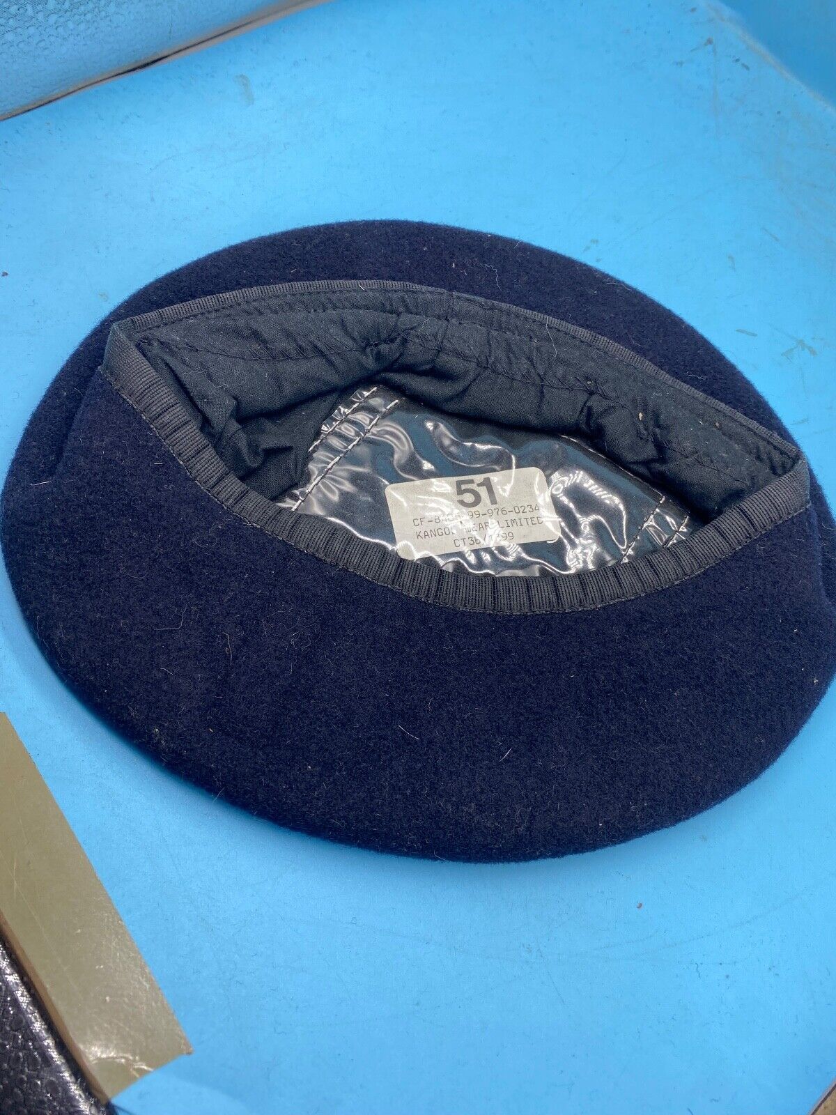 Original British Army- All Regiments Beret Blue- Dress Uniform Hat NEW - Size 51 - The Militaria Shop