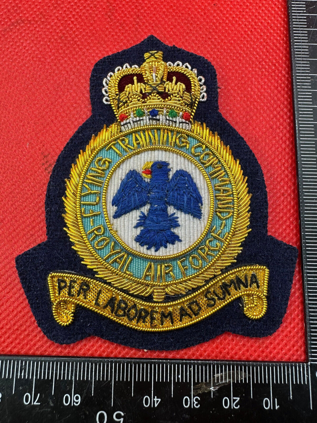 British RAF Royal Air Force Training Command Bullion Embroidered Blazer Badge