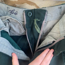 Load image into Gallery viewer, Genuine British Army Green Barrack Dress Trousers - Size 32&quot; Waist
