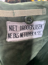 Load image into Gallery viewer, Vintage Dutch Army Vietnam War Olive Green Combat Trousers - Size 38&quot; Waist
