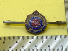 Load image into Gallery viewer, Original WW2 Enamel &amp; Gilt Metal Royal Army Service Corps Sweetheart Brooch
