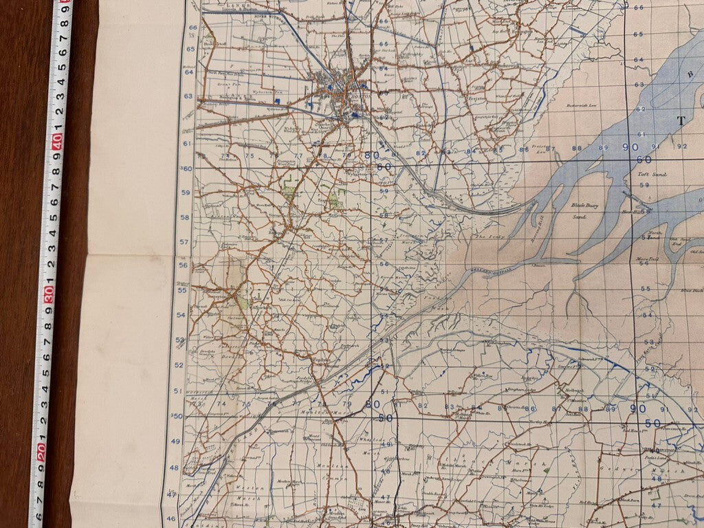 Original WW2 British Army GSGS OS Map of Great Britain - Boston - The Militaria Shop