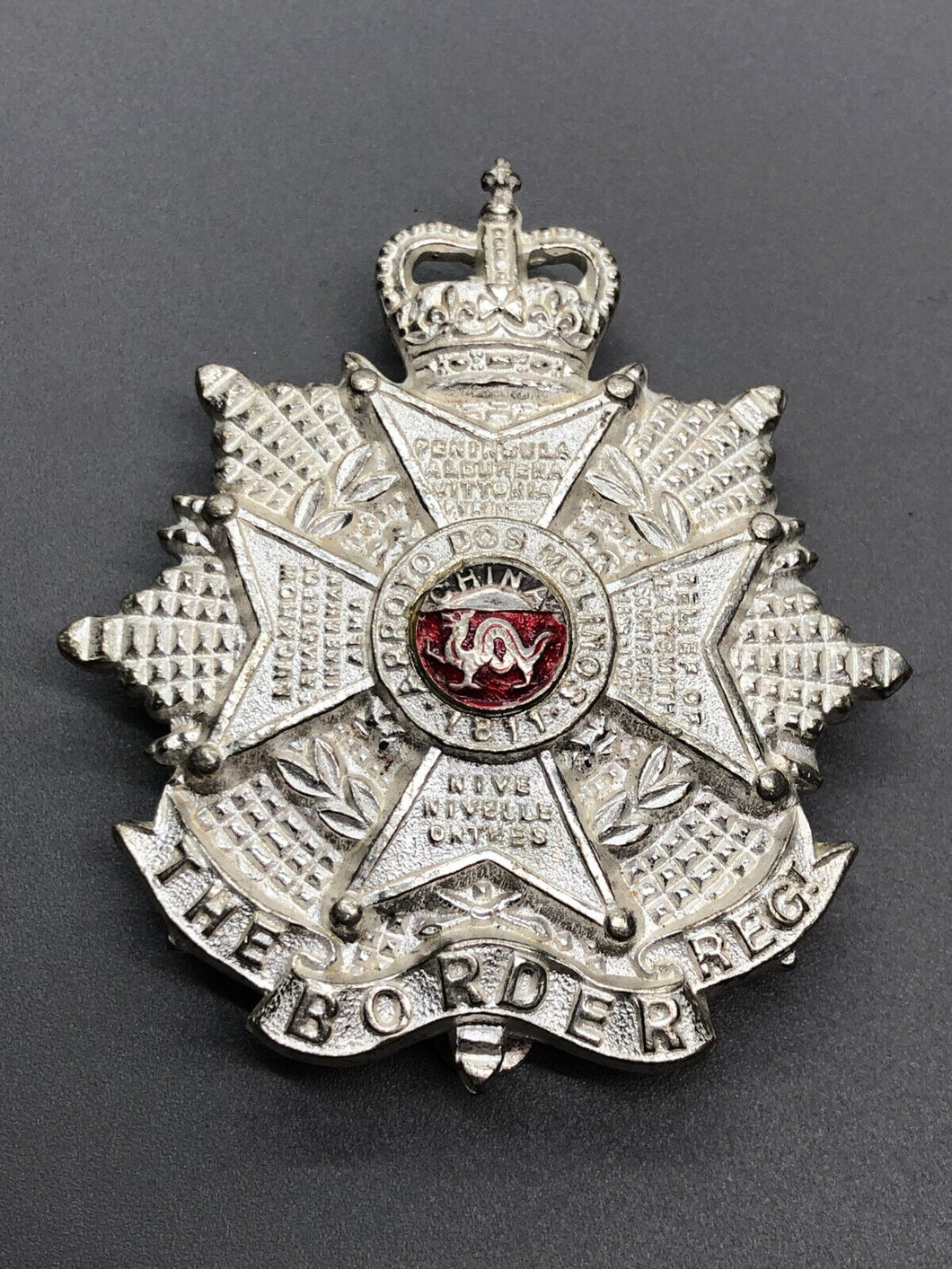 Genuine British Army Border Regiment OR’s Cap Badge