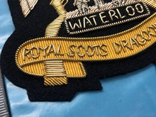 Lade das Bild in den Galerie-Viewer, British Army Bullion Embroidered Blazer Badge - Royal Scots Dragoon Guards
