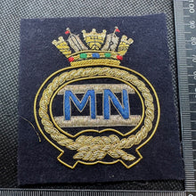 Load image into Gallery viewer, British Royal Merchant Navy Marine Bullion Embroidered Blazer Badge
