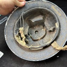 Charger l&#39;image dans la galerie, Original WW2 British Home Front Civil Defence Warden&#39;s Helmet - Complete - Named
