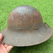 Load image into Gallery viewer, Original WW2 British Home Front Civillian Zuckerman Helmet &amp; Liner - 1941 Dated
