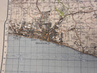 Original WW2 British Army GSGS OS Map of England - Brighton & Eastbourne - The Militaria Shop