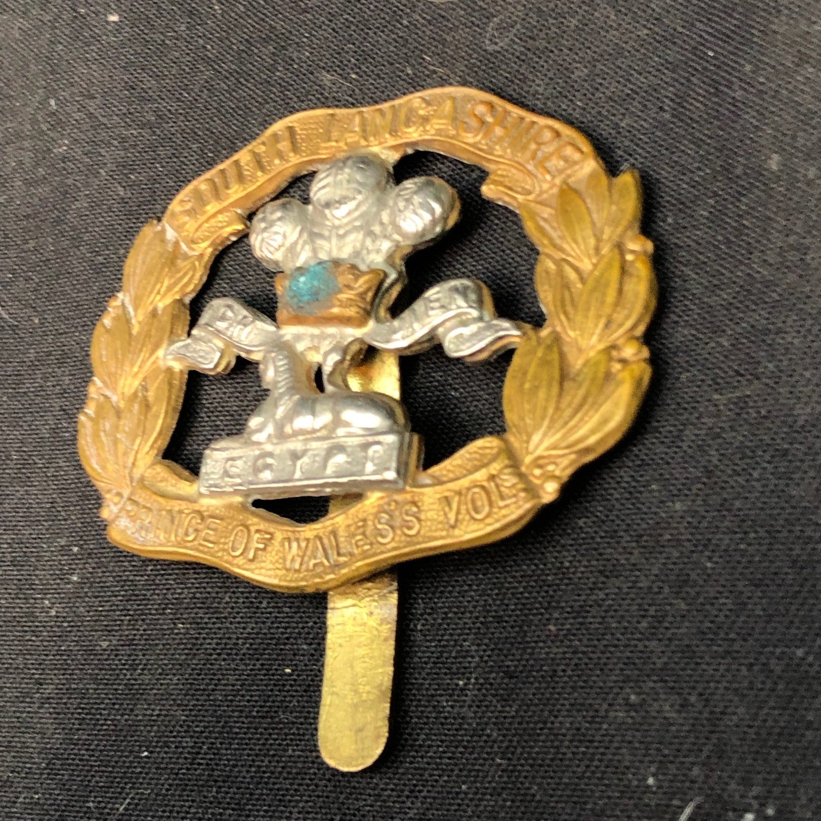 Original WW2 British Army Cap Badge - South Lancashire Regiment - The Militaria Shop