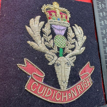 Load image into Gallery viewer, British Army Bullion Embroidered Blazer Badge - Queen&#39;s Own Highland Division
