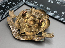 Load image into Gallery viewer, Original WW1 British Army Lancashire Hussars Cap Badge
