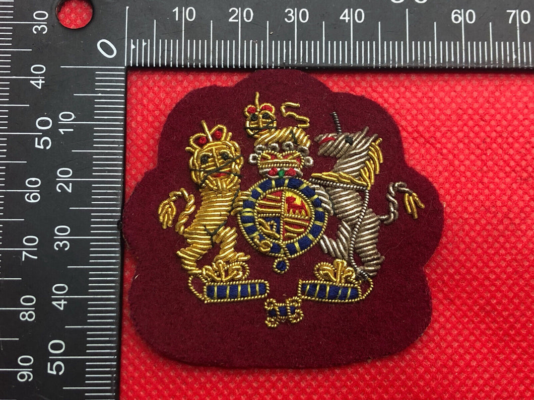 Genuine British Army Warrant Officer WO1 Rank Badge Bullion Embroidered