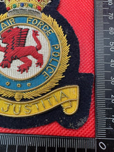 Load image into Gallery viewer, British RAF Royal Air Force Police Bullion Embroidered Blazer Badge
