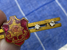 Load image into Gallery viewer, Original The Royal Sussex Regiment Gilt &amp; Jewelled Sweetheart Brooch
