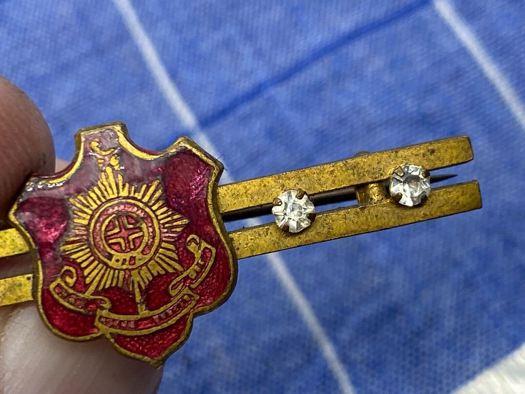 Original The Royal Sussex Regiment Gilt & Jewelled Sweetheart Brooch