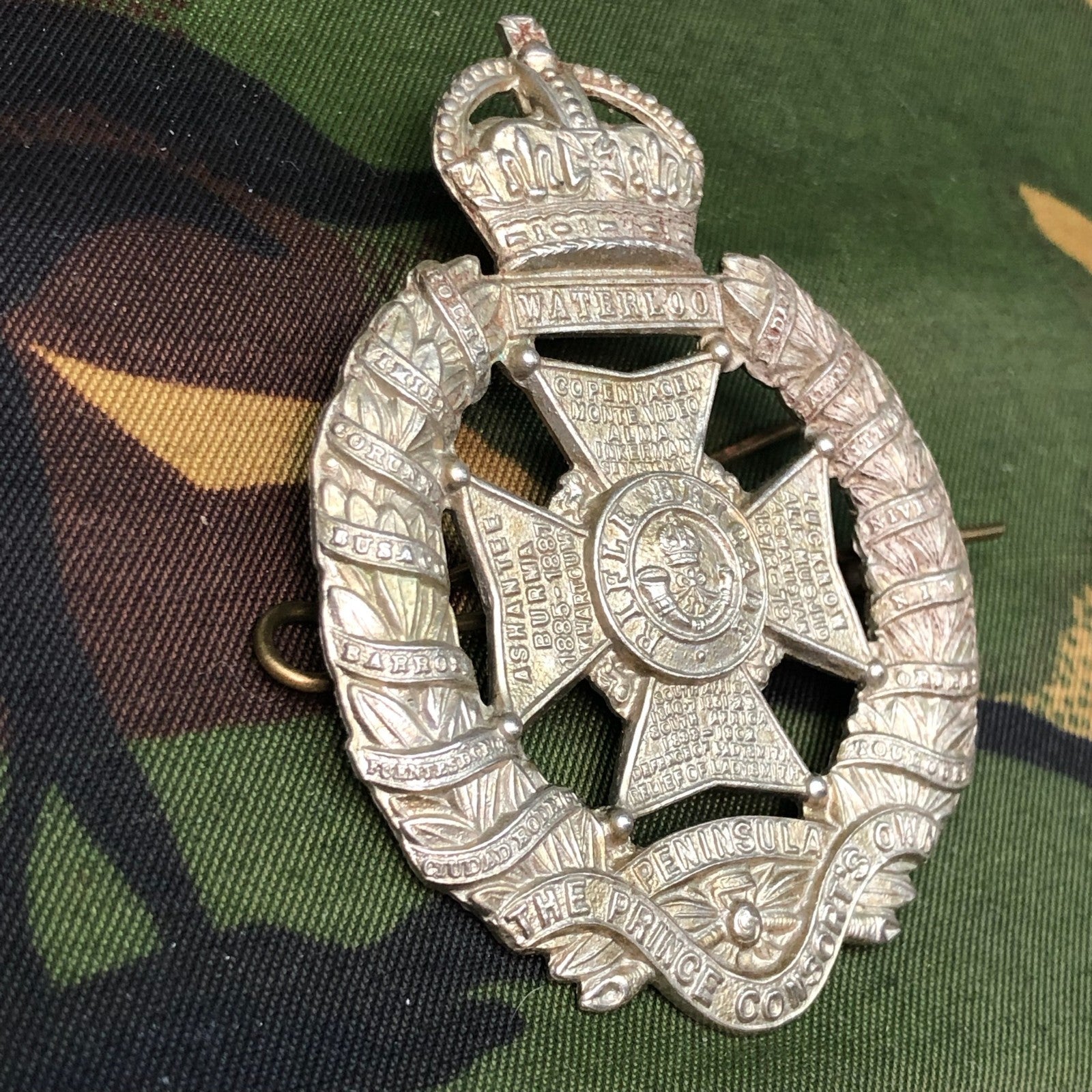 Original WW2 British Cap Badge - Rifle Brigade (The Prince Consort's Own) - The Militaria Shop