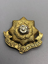 Load image into Gallery viewer, Original WW2 British Army West Yorkshire Regiment Cap Badge
