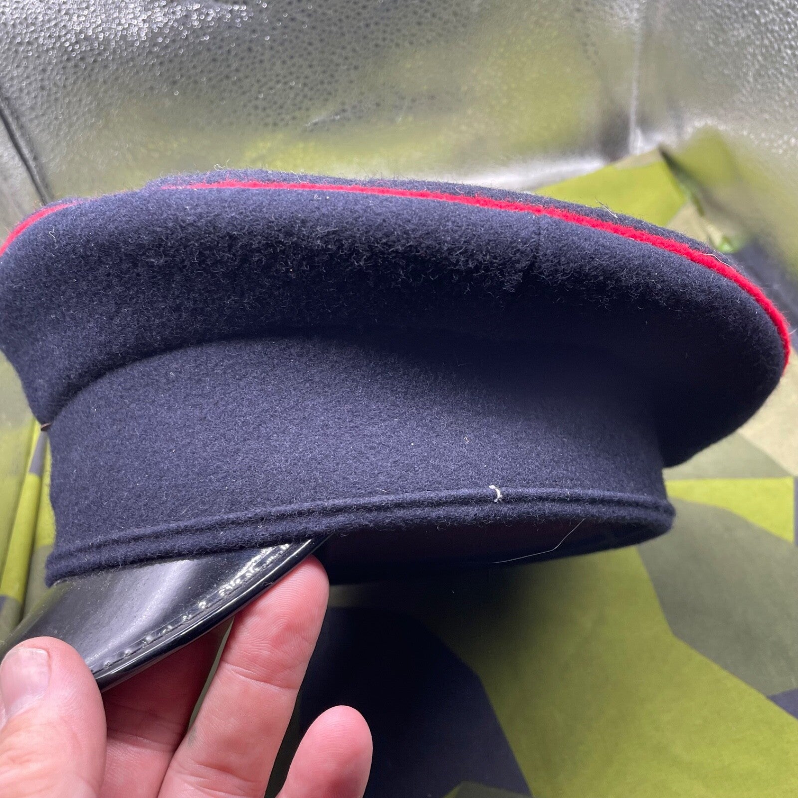 Original British Army Royal Engineers Peaked Cap - Size 56cm - The Militaria Shop