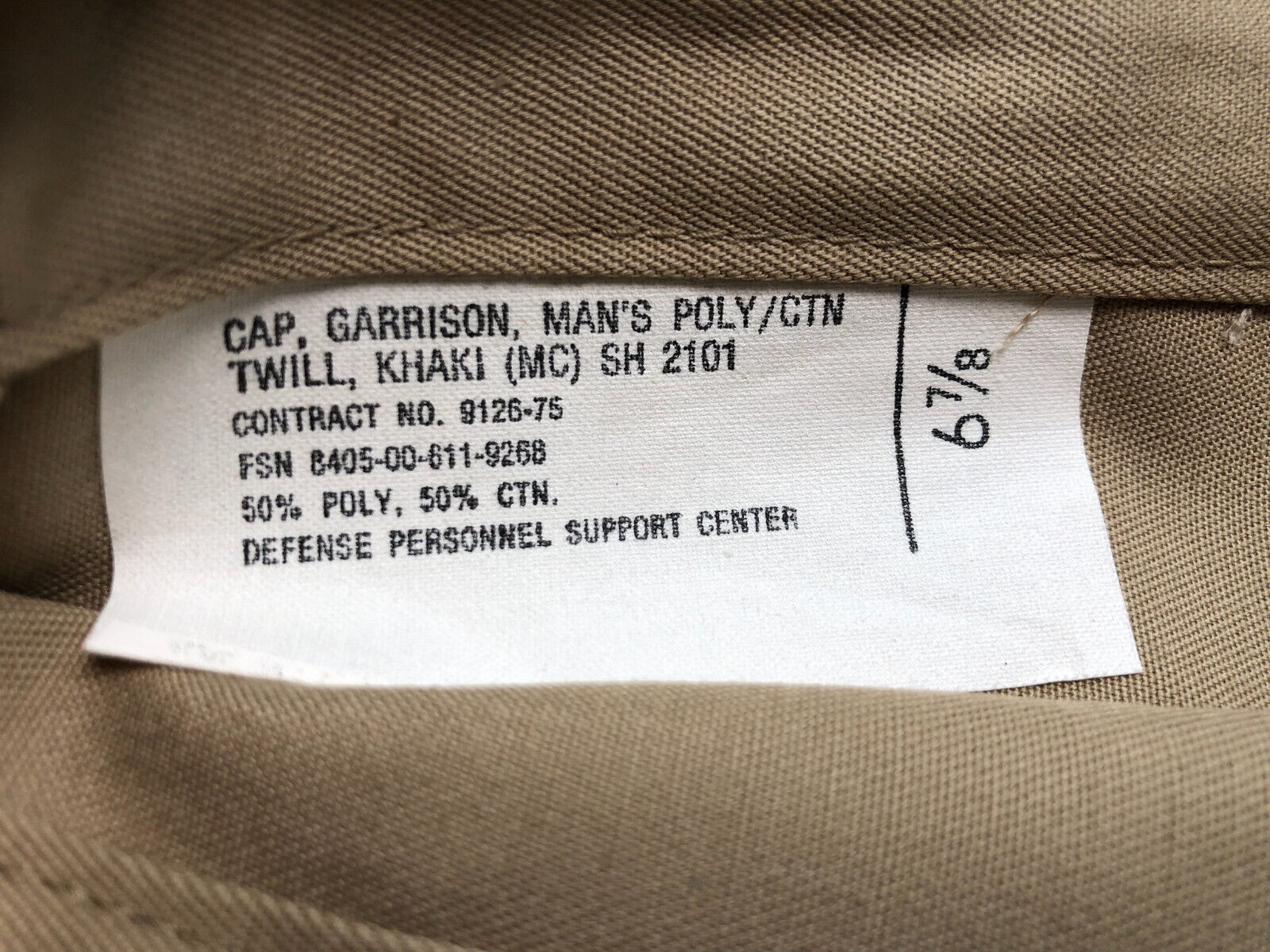Genuine US Army / Navy Garrison Cap - WW2 Onwards Pattern - The Militaria Shop