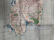 Lade das Bild in den Galerie-Viewer, Original WW2 British Army / RAF Map - Cágliari - Sardinia - Italy
