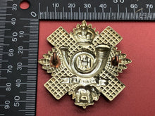 Load image into Gallery viewer, Original WW2 British Army Highland Light Infantry Scottish Cap Badge
